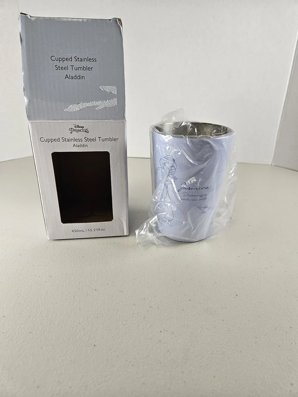 Disney Jasmine Lavender Stainless Steel Tumbler 15.2 Fl Oz